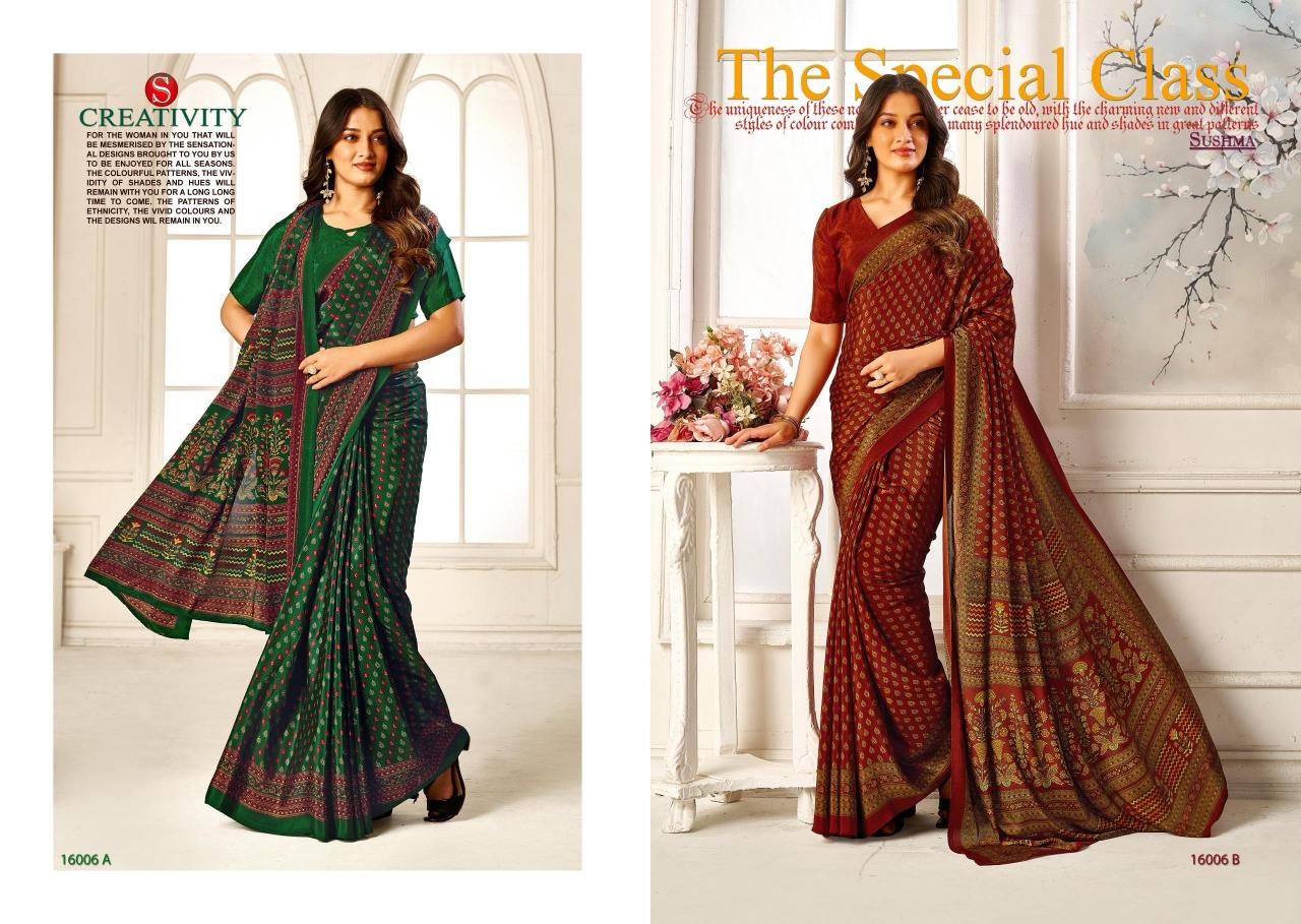 Sushma Silky Shades catalog surat designer sarees online 