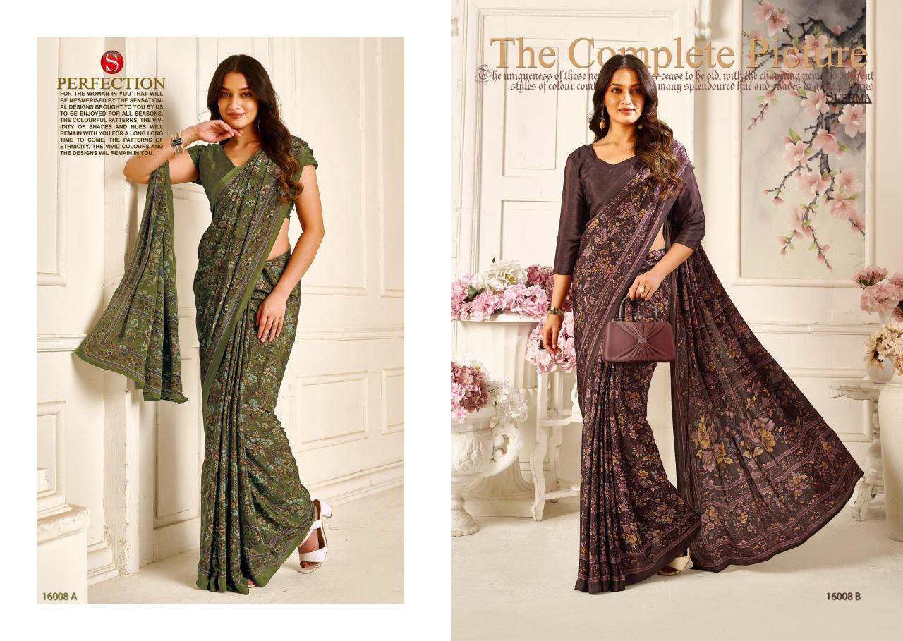 Sushma Silky Shades catalog surat designer sarees online 