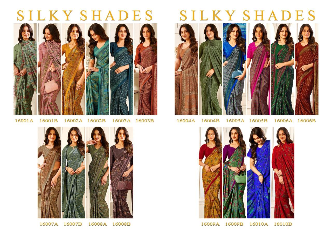 Sushma Silky Shades catalog surat designer sarees online 