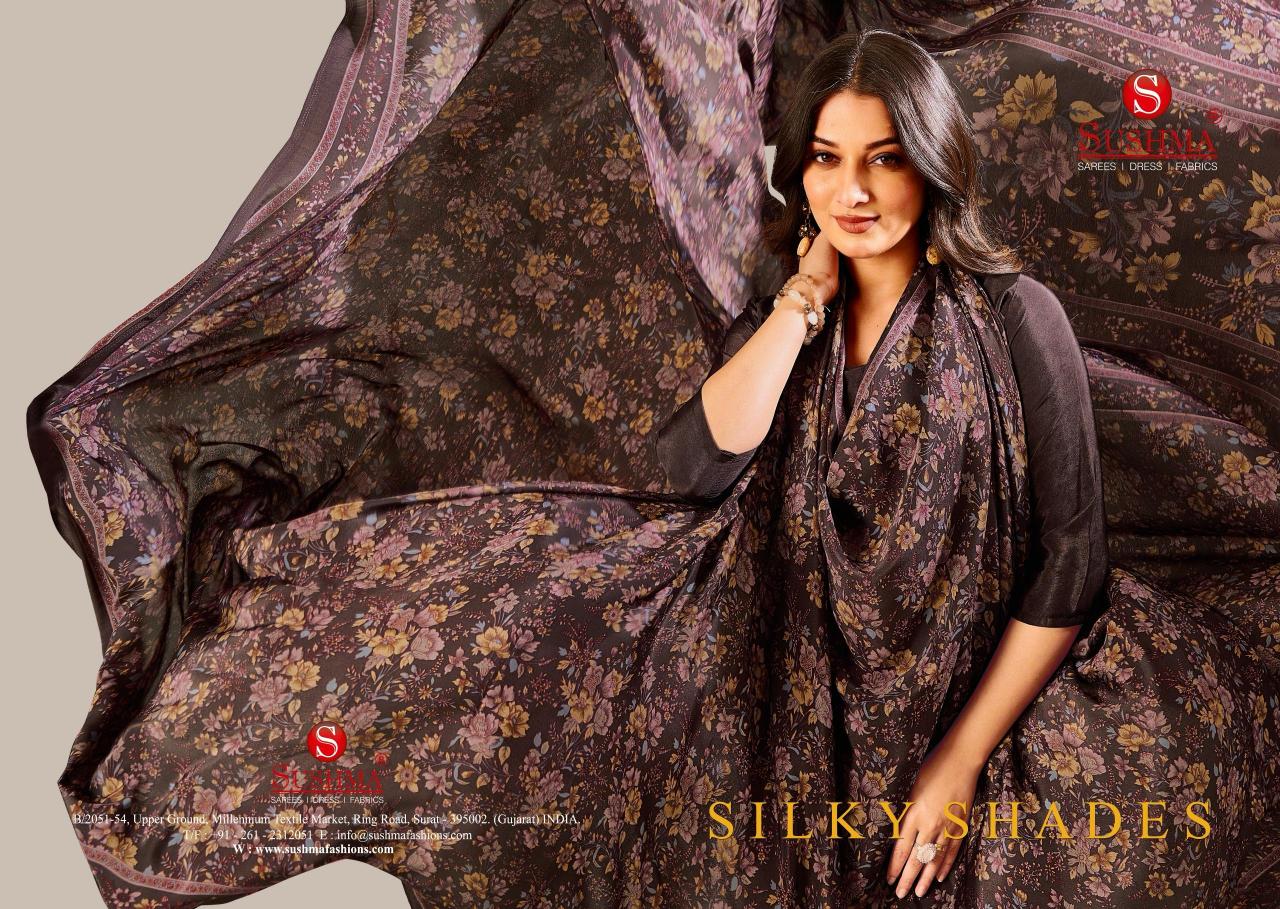 Sushma Silky Shades catalog surat designer sarees online 