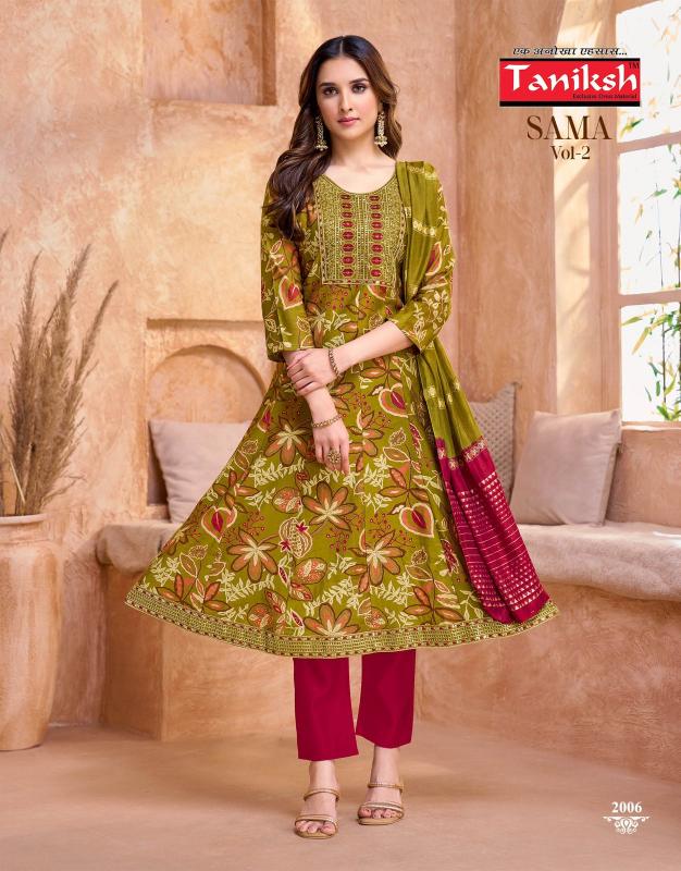 Taniksh Samma vol 2 catalog manufacture and wholesale embroidary kurtis in jaipur
