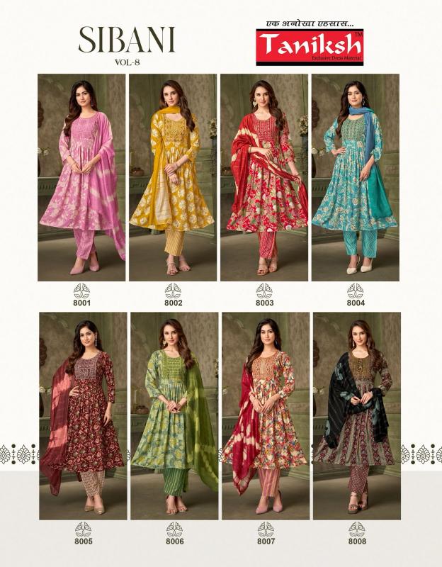 Taniksh Sibani Vol 8 catalog libas kurtis online india