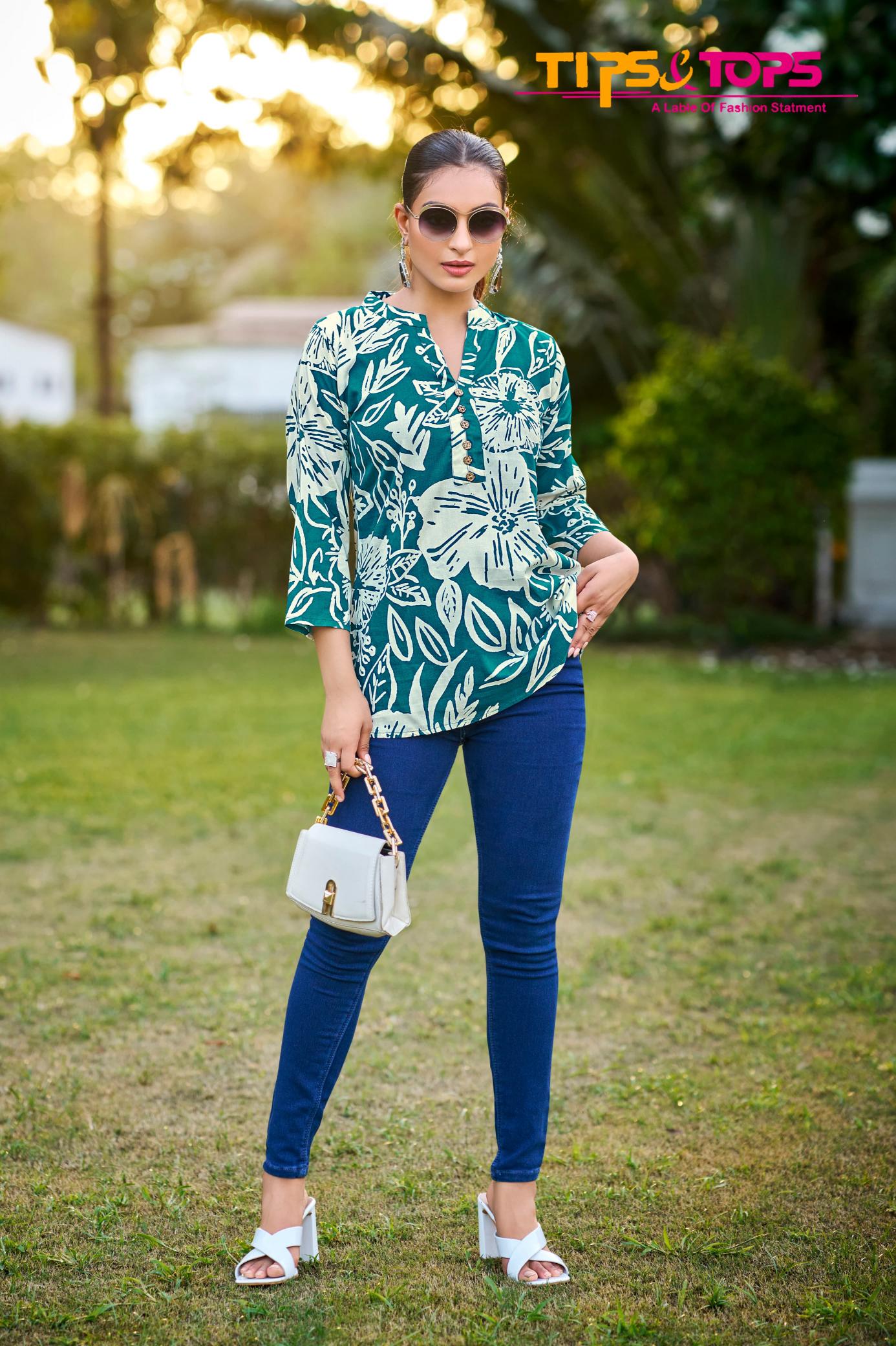 Tips & Tops Baby Vol 7 Catalog indian short kurtis for jeans