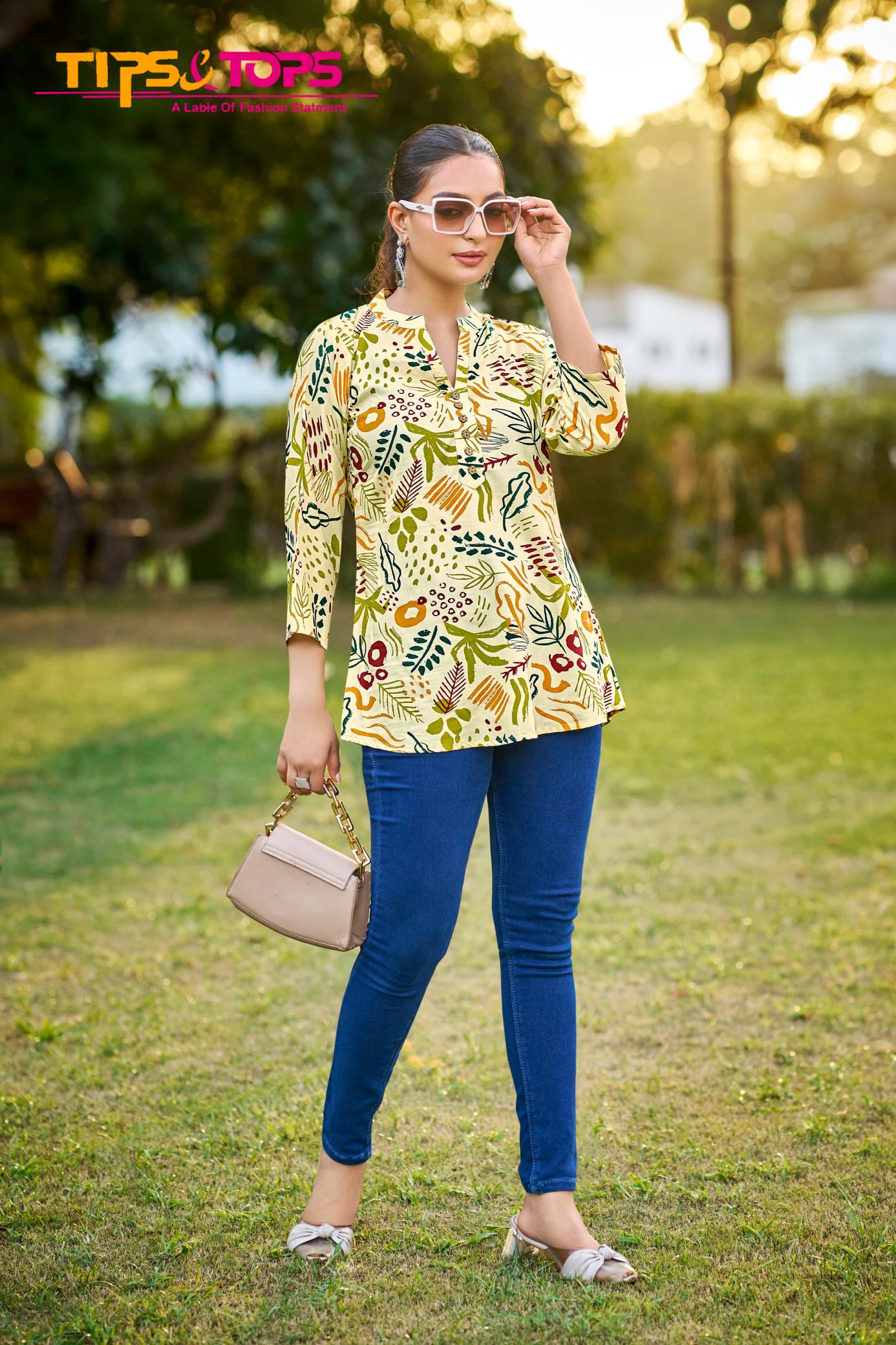 Tips & Tops Baby Vol 7 Catalog indian short kurtis for jeans