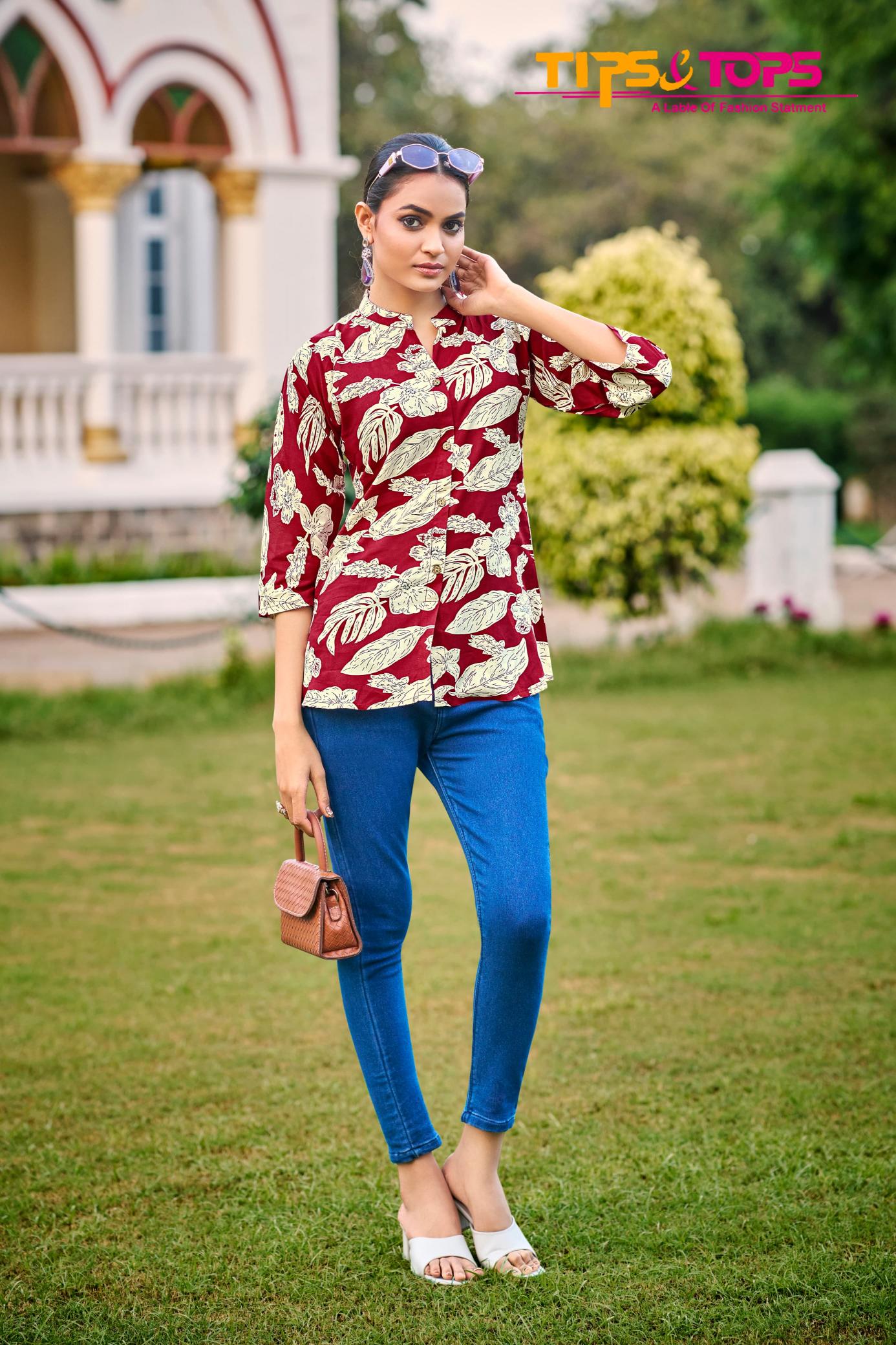 Tips & Tops Baby Vol 7 Catalog indian short kurtis for jeans
