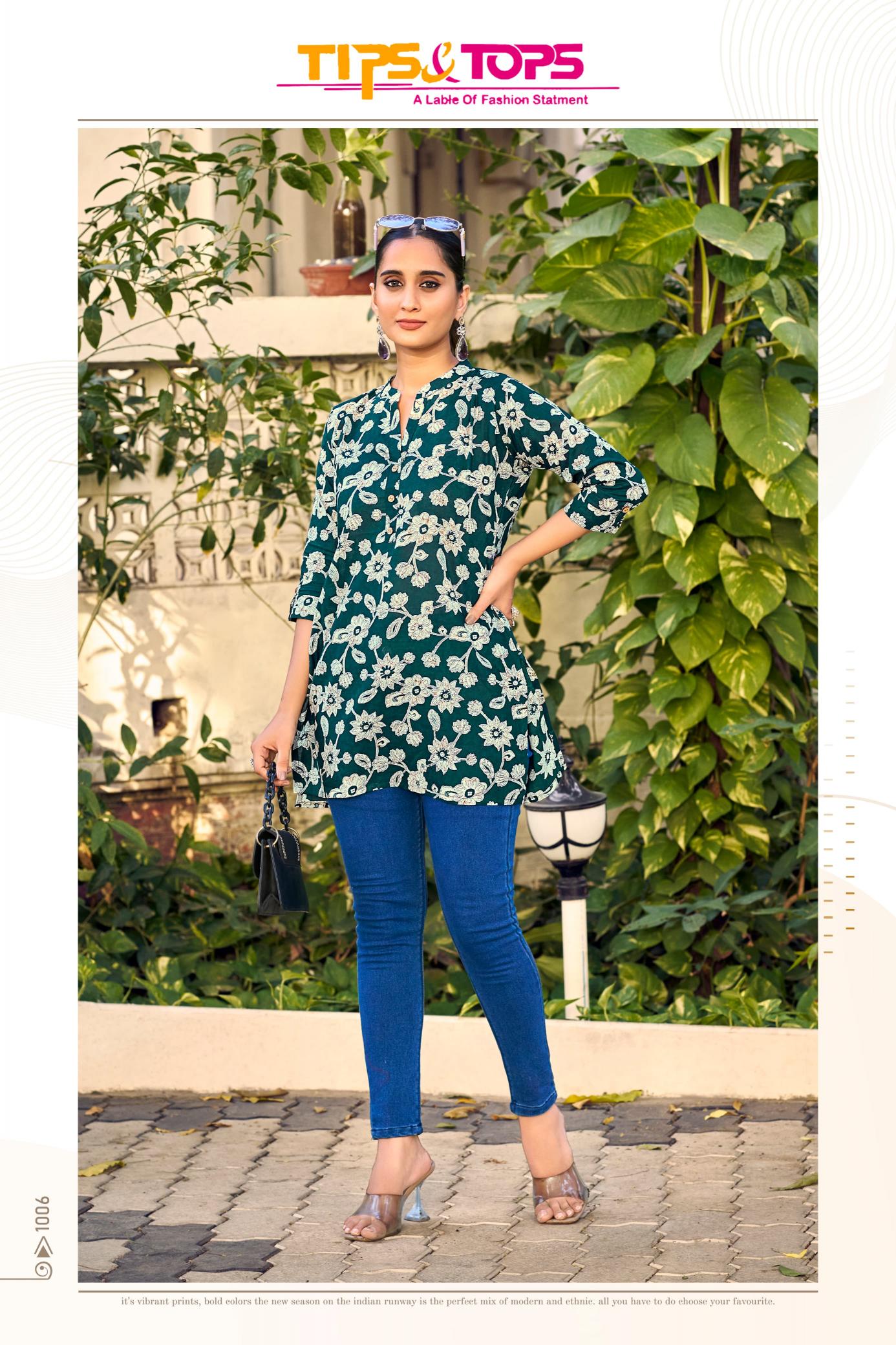 Tips & Tops Cotton Shorties Vol 8 Catalog pretty kurti looks fab india