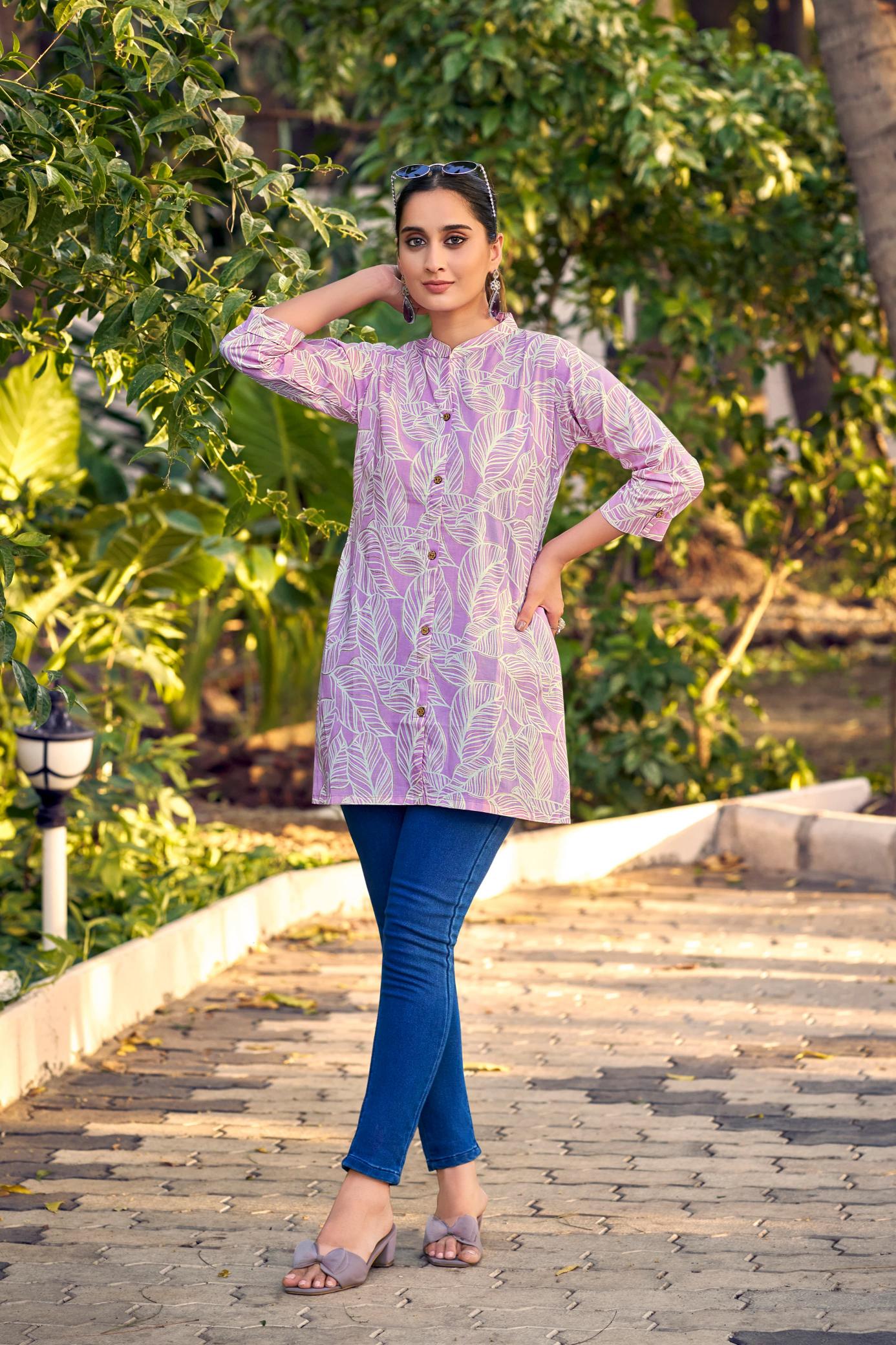 Tips & Tops Cotton Shorties Vol 8 Catalog pretty kurti looks fab india