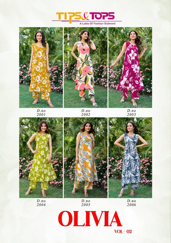 Tips & Tops Olivia Vol 2 catalog Sleeveless coord set manufacturers