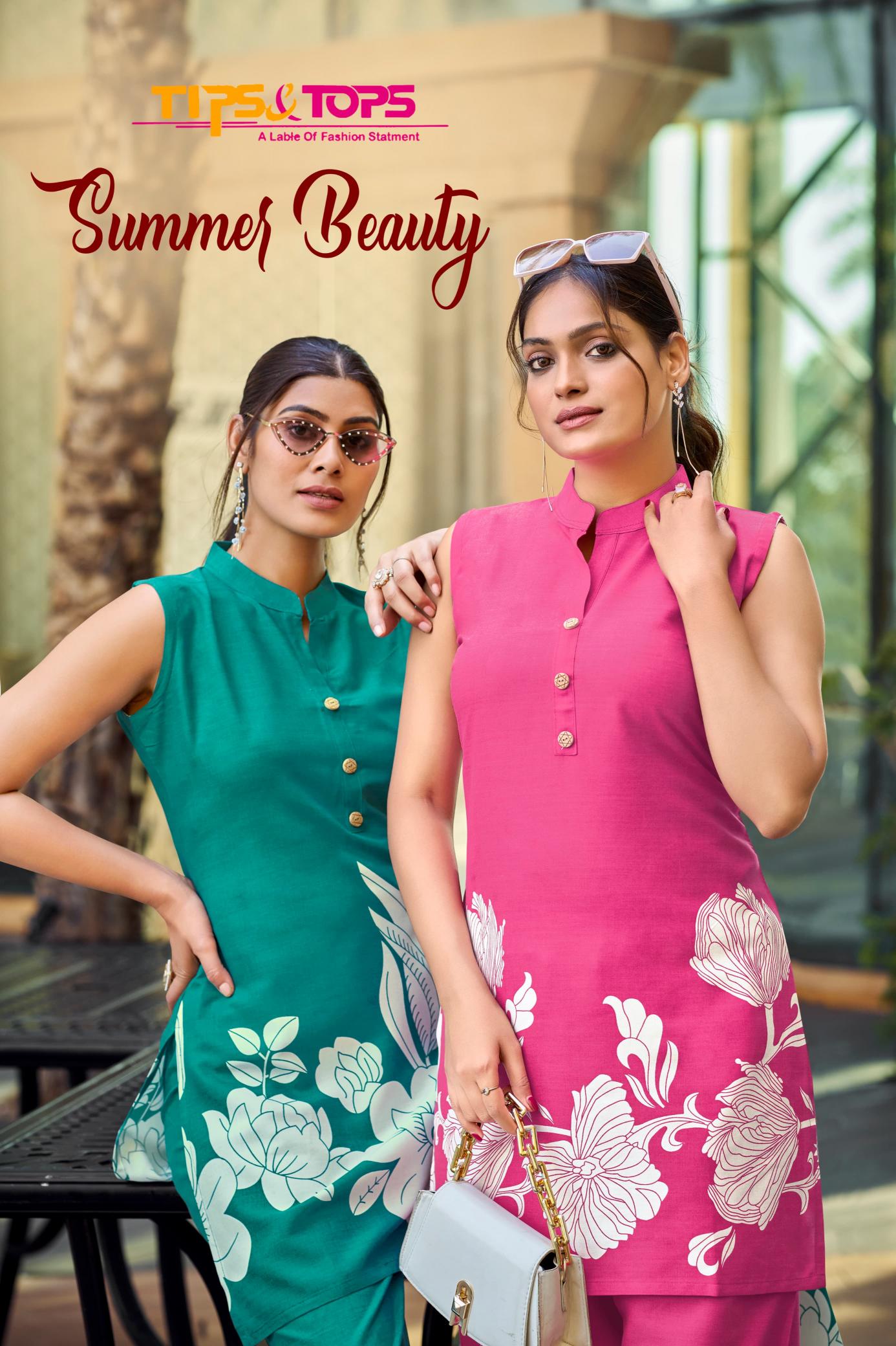 Tips & Tops Summer Beauty catalog coord set wholesale in delhi