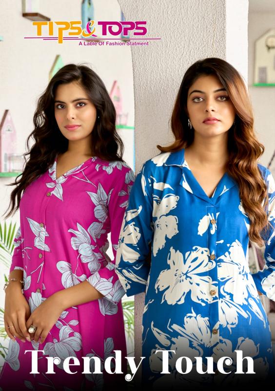 Tips & Tops Trendy Touch catalog Reyon Print coord set manufacturers