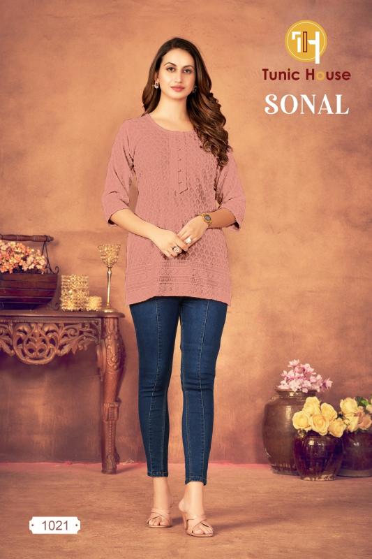 Tunic House Sonal vol 3 catalog short kurtis for jeans online india