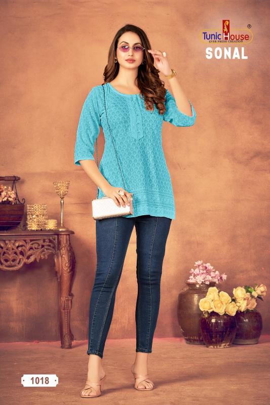 Tunic House Sonal vol 3 catalog short kurtis for jeans online india