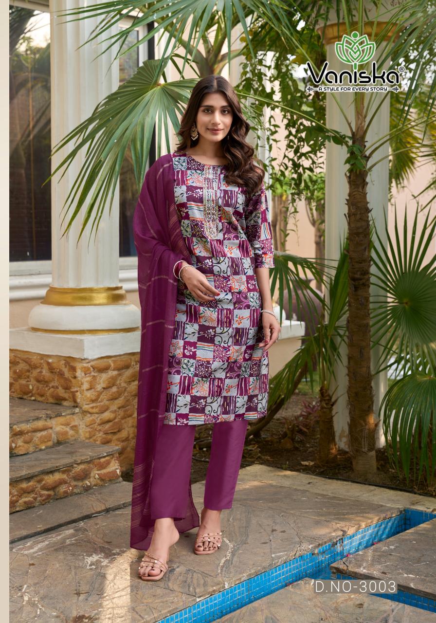 Vaniska Festival Vol 3 catalog kurtis set in india