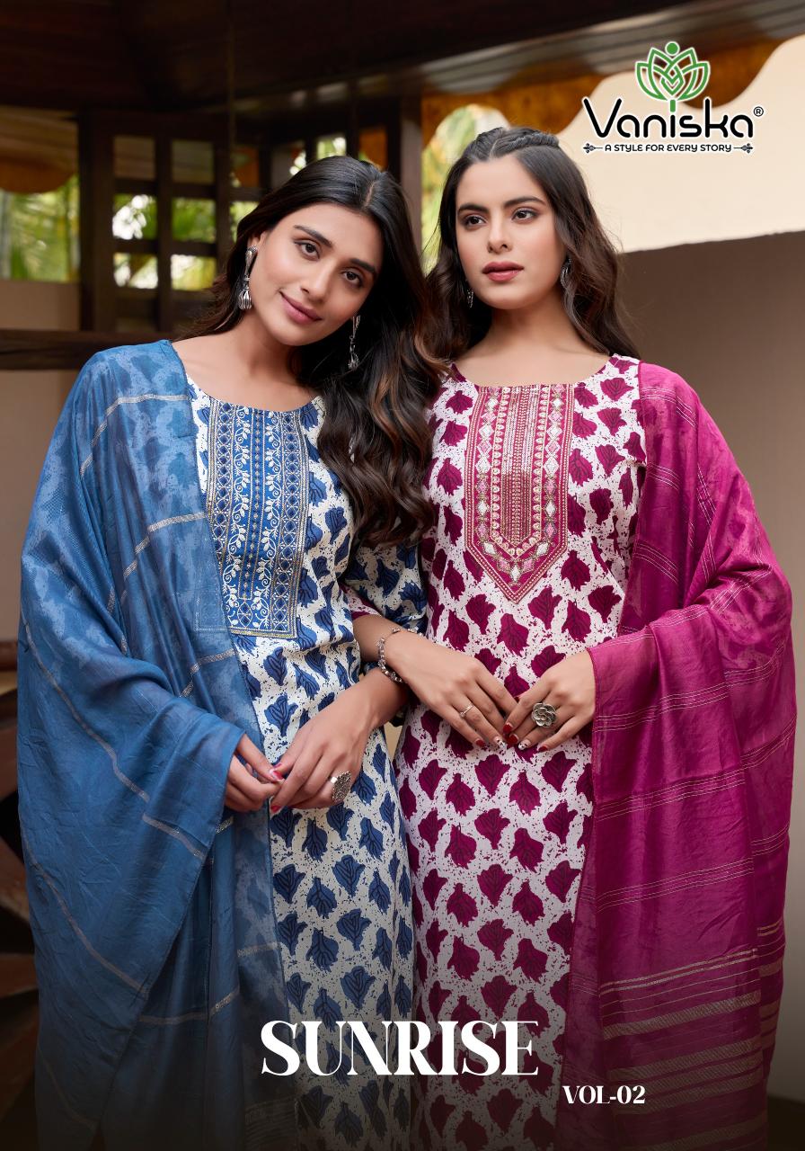 Vaniska Sunrise catalog kurti india basheerbagh