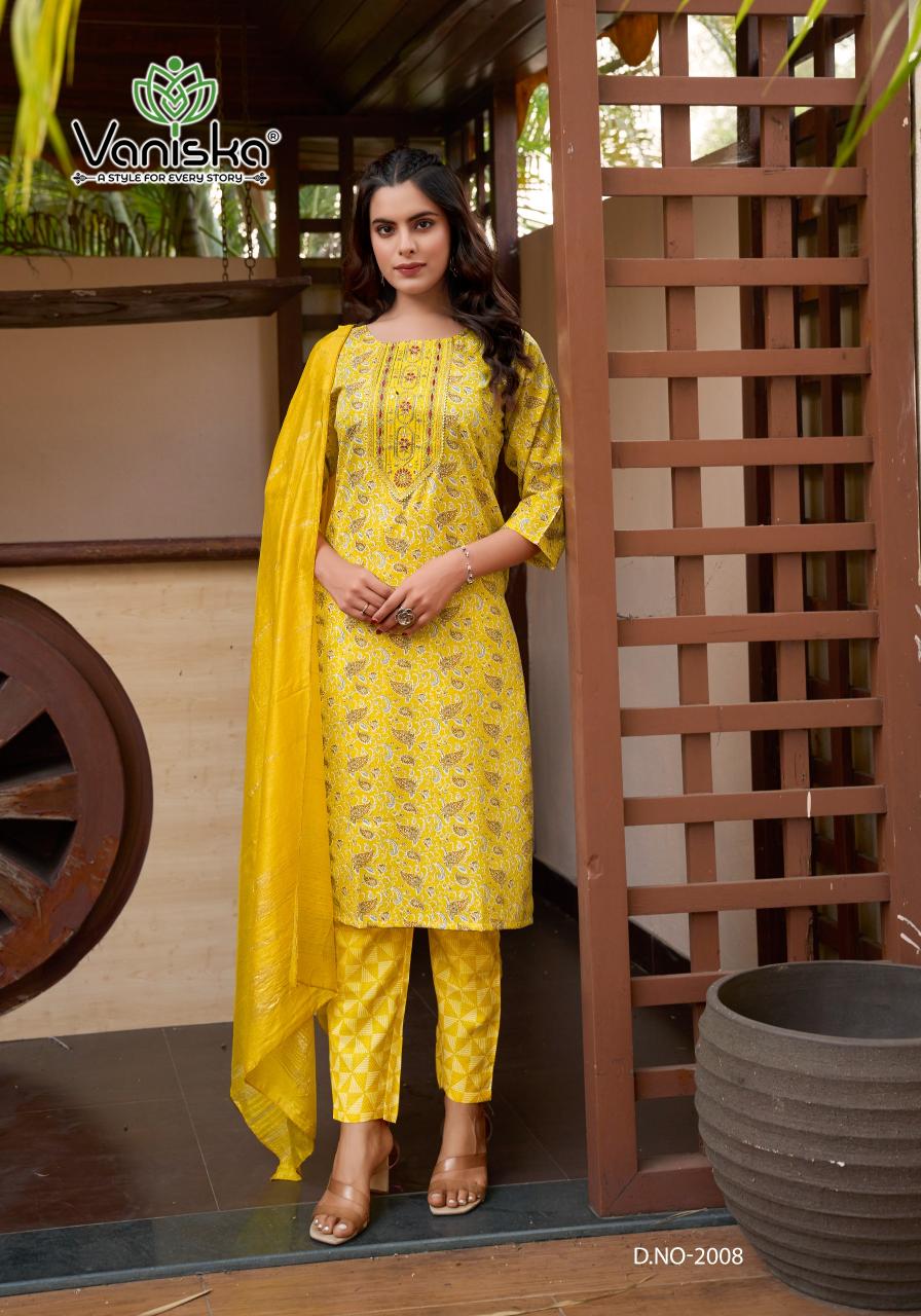 Vaniska Sunrise catalog kurti india basheerbagh