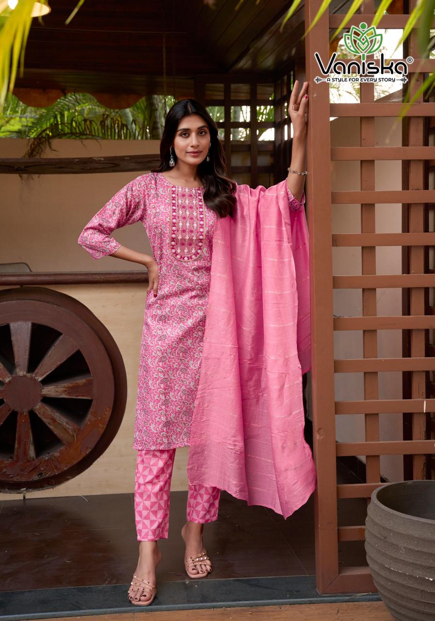 Vaniska Sunrise catalog kurti india basheerbagh