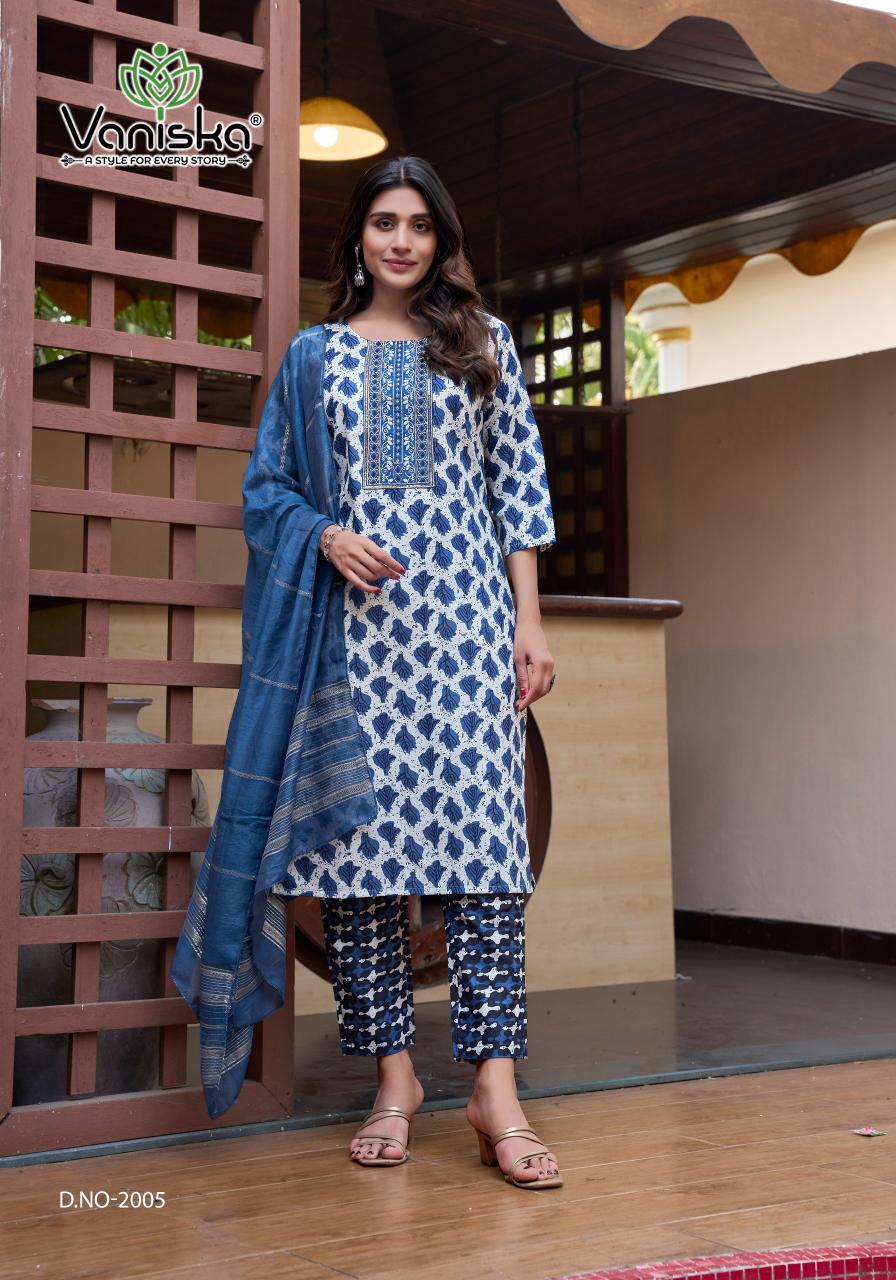 Vaniska Sunrise catalog kurti india basheerbagh