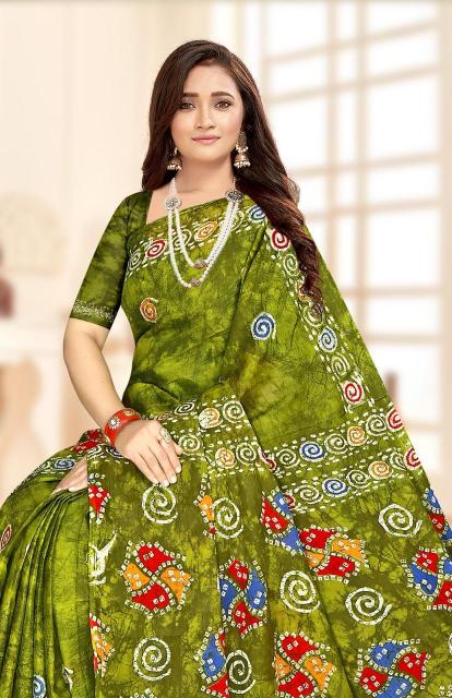 VJ Iswarya Batik Speical Vol-01 - Cotton Sarees  - Wholesale Catalog