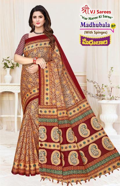 VJ Madhubala Vol-01 – Cotton Sarees - Wholesale Catalog