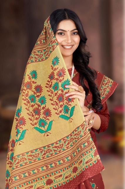 VJ Suhasini Bright Vol-01 - Cotton Sarees  - Wholesale Catalog