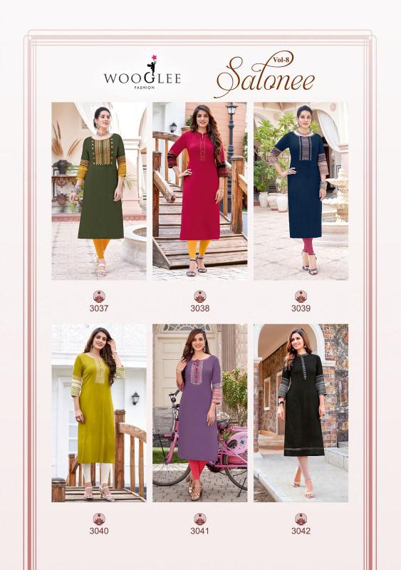 Wooglee Salonee Vol 8 catalog buy indian kurtis online
