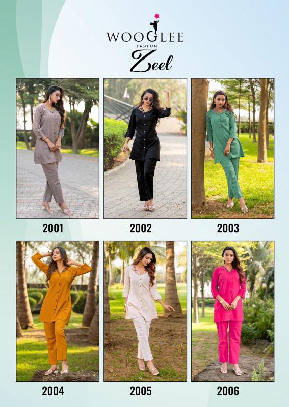 Wooglee Zeel Catalog co ord set manufacturers in surat