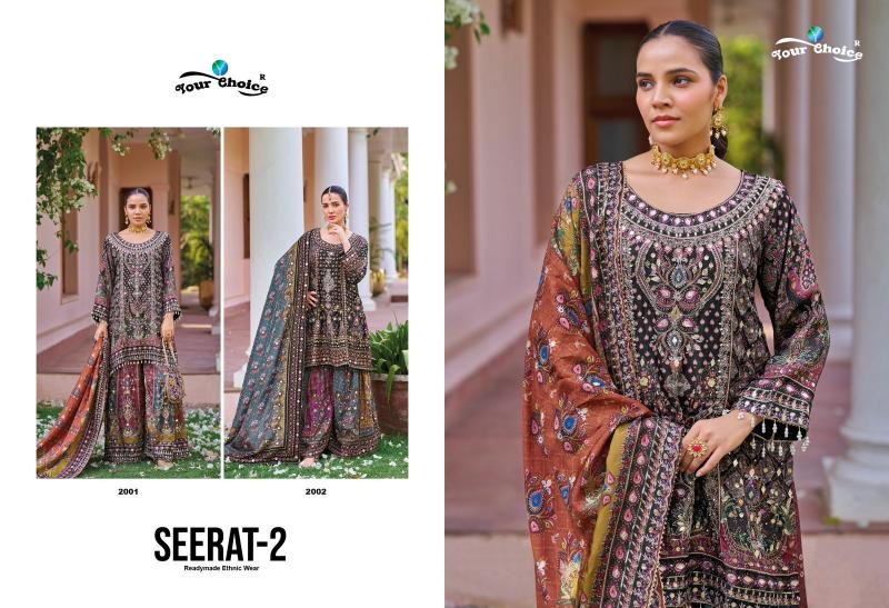 Your choice Seerat Vol 2 catalog semi stitched salwar kameez wholesale