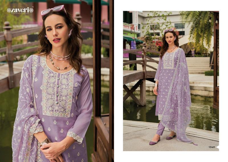 Zaveri Shazar Catalog pakistani straight suits online