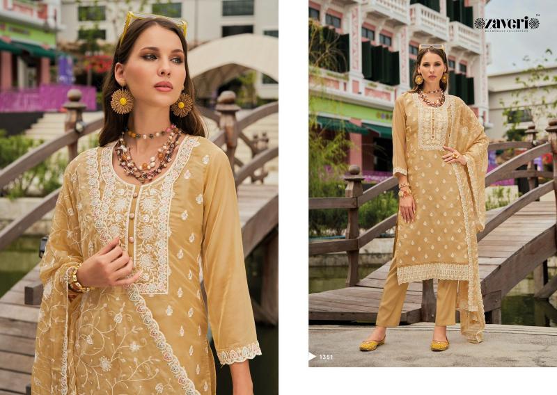 Zaveri Shazar Catalog pakistani straight suits online