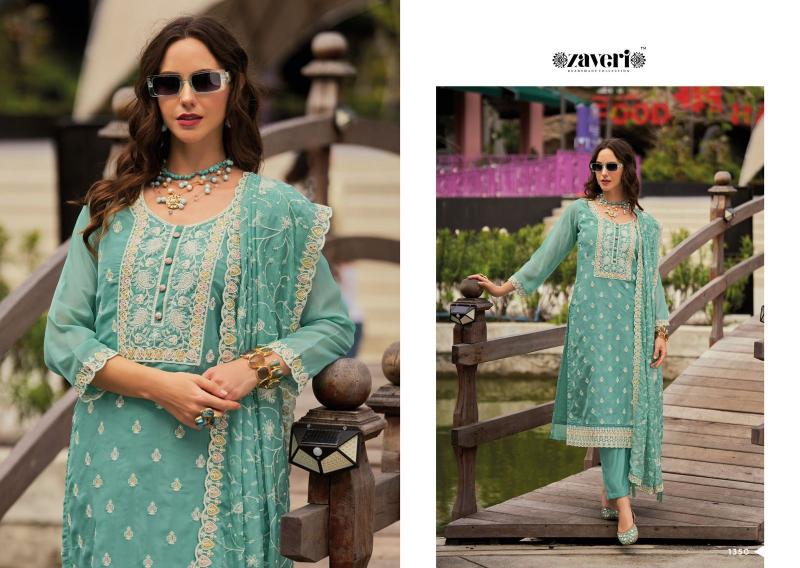 Zaveri Shazar Catalog pakistani straight suits online