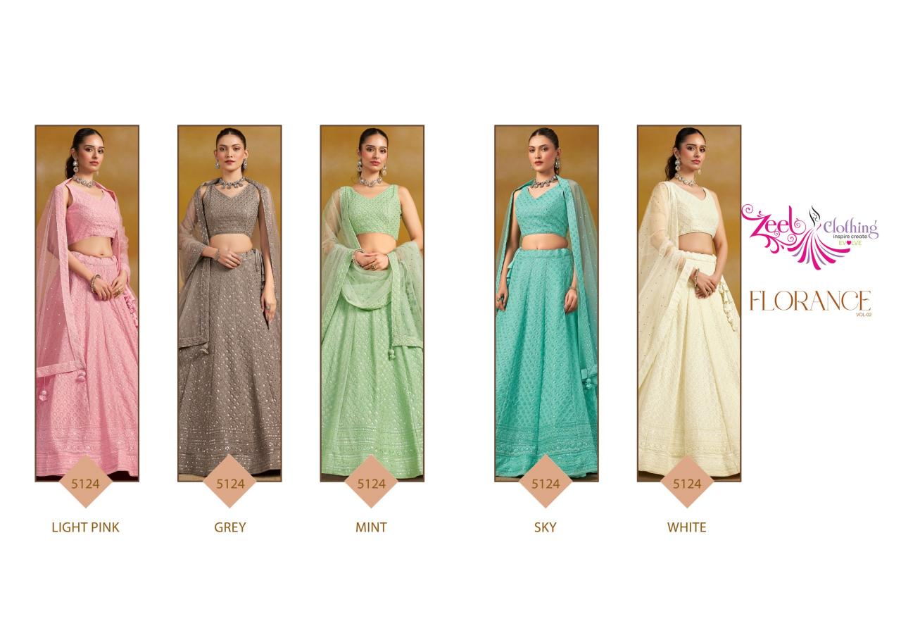 Zeel Clothing Florance vol 2 catalog best wholesale market in mumbai for lehenga