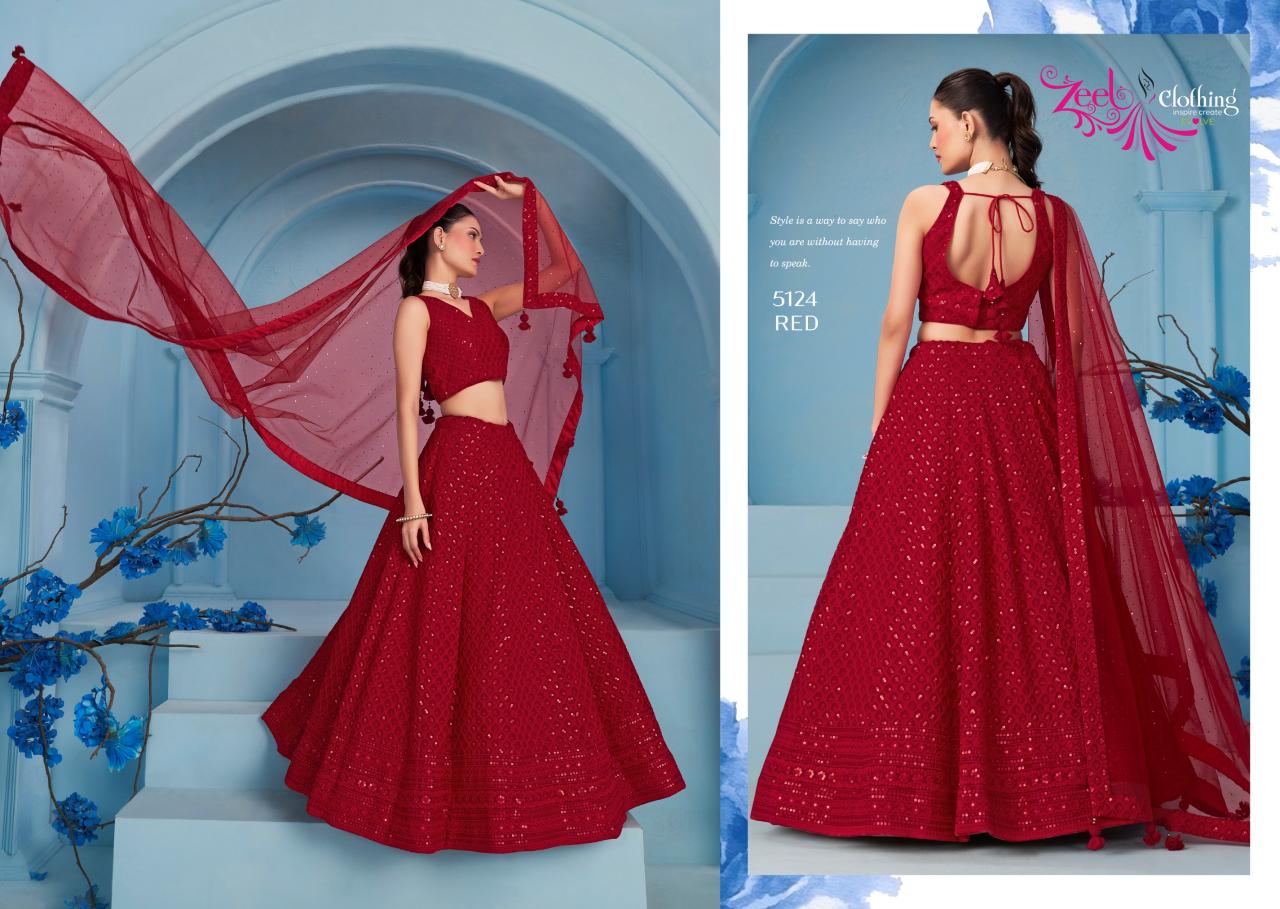 Zeel Clothing Florance vol 3 catalog lehenga wholesale in delhi