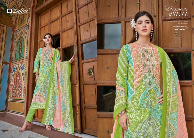 Zulfat Noor vol 3 Catalog cotton dress material wholesale rate
