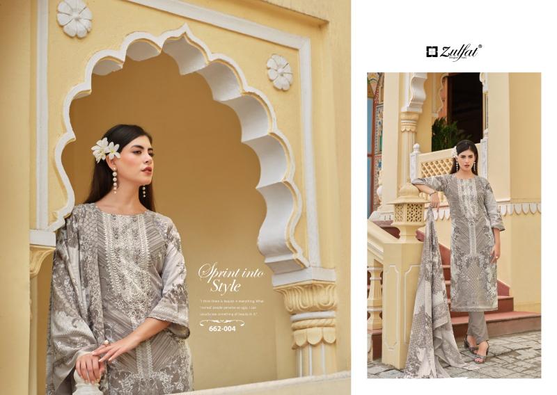 Zulfat Noor vol 3 Catalog cotton dress material wholesale rate