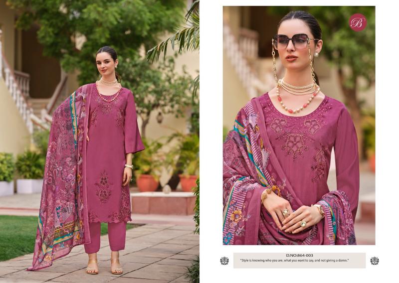  BelliZa Zara catalog embroidered dress material wholesale