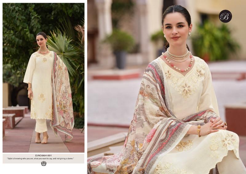  BelliZa Zara catalog embroidered dress material wholesale