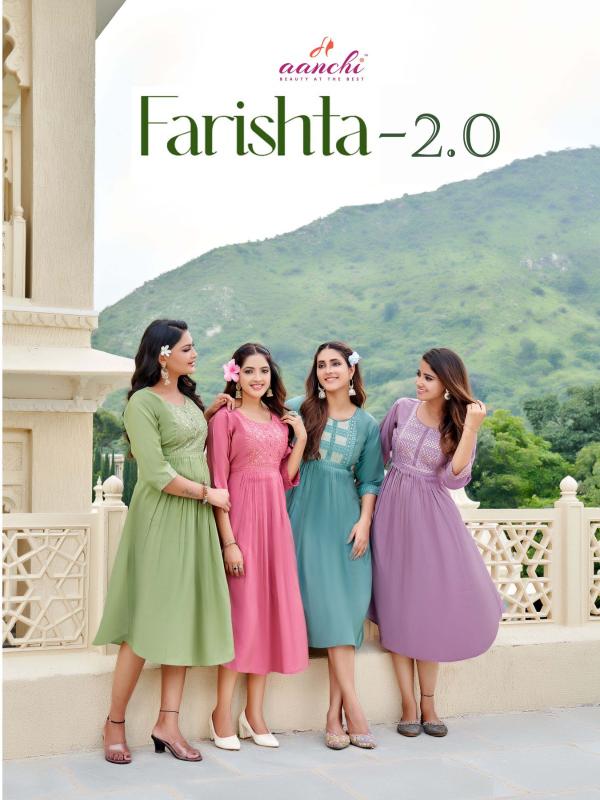 Aanchi Farishta vol 2.0 catalog anarkali kurtis for womens india