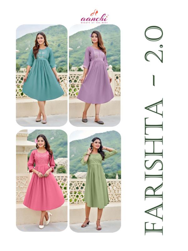 Aanchi Farishta vol 2.0 catalog anarkali kurtis for womens india