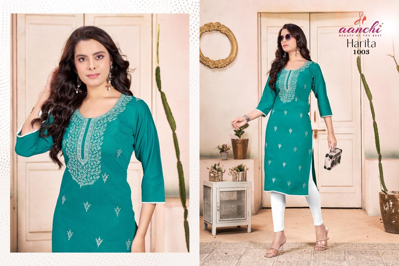 Aanchi Harita catalog ladies kurti online india