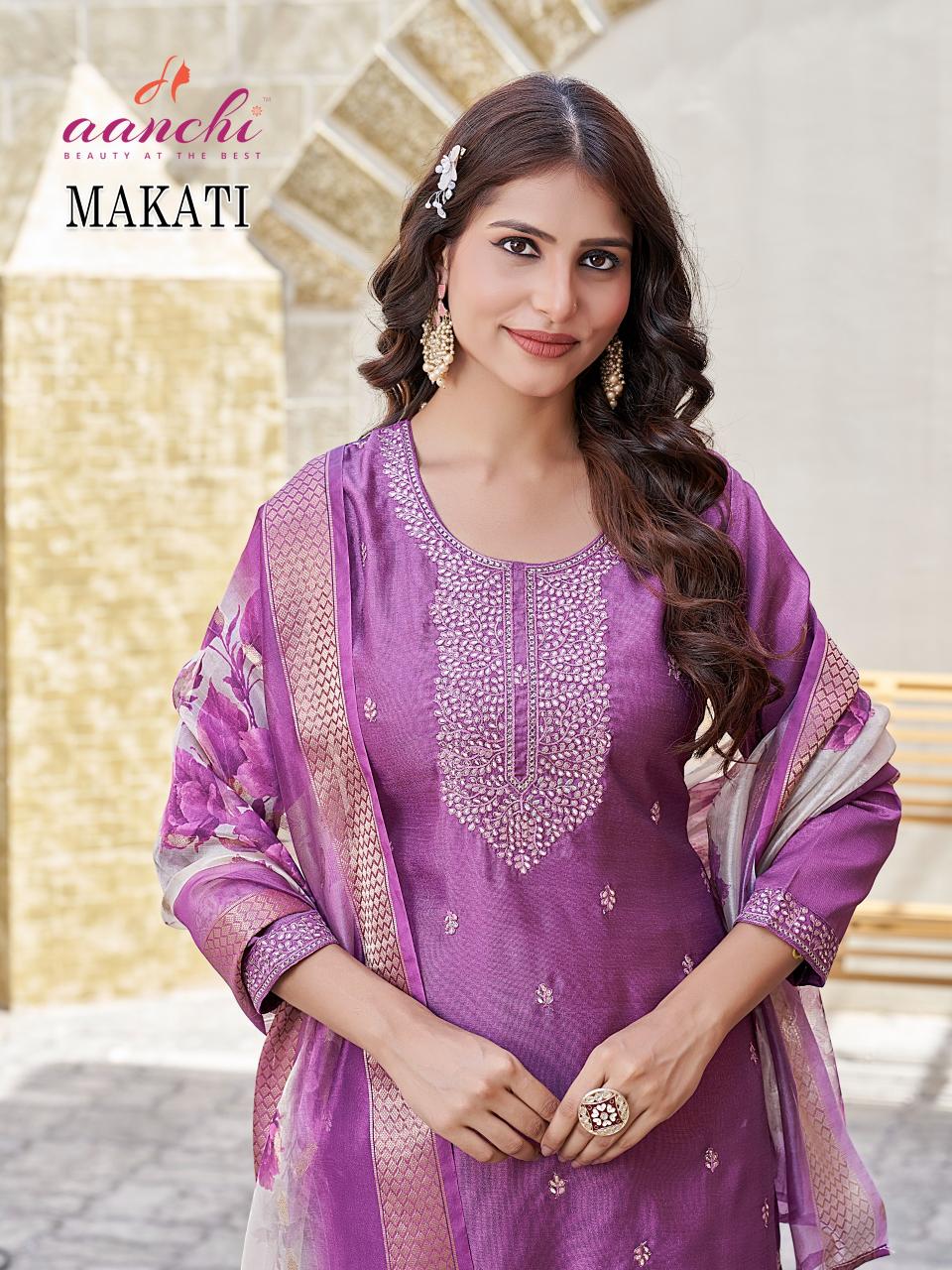 Aanchi Makati catalog designer kurtis manufacturers in india 