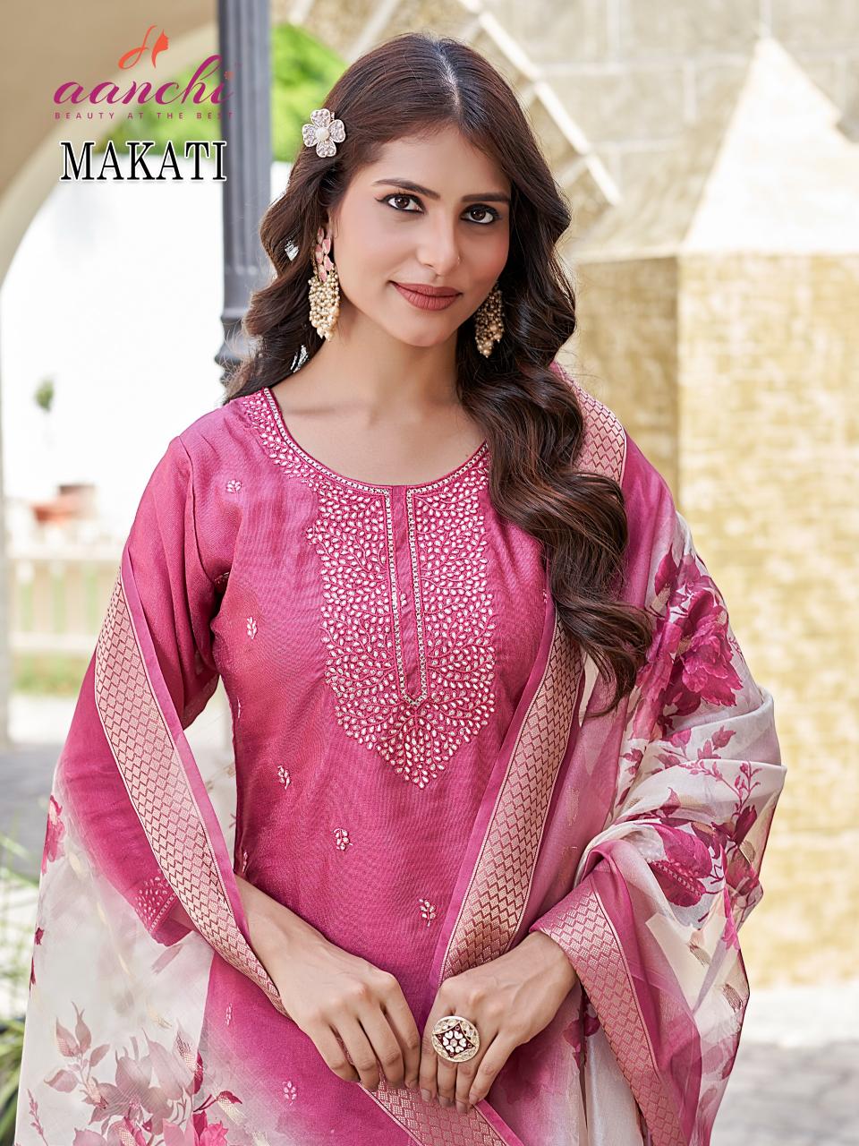 Aanchi Makati catalog designer kurtis manufacturers in india 