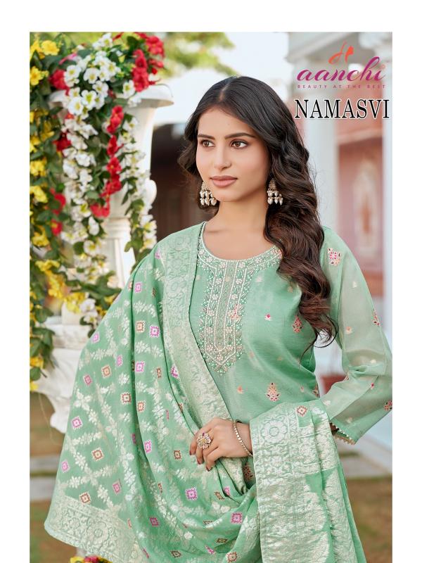 Aanchi Namasvi catalog indian party wear kurtis images 