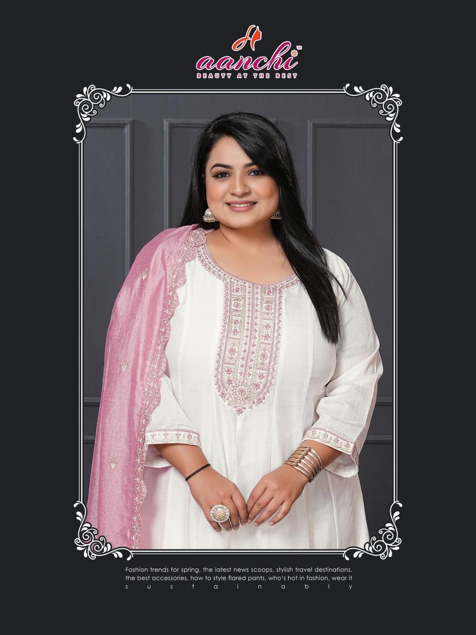 Aanchi Plus Vanilla catalog indian kurtis online sale plus size