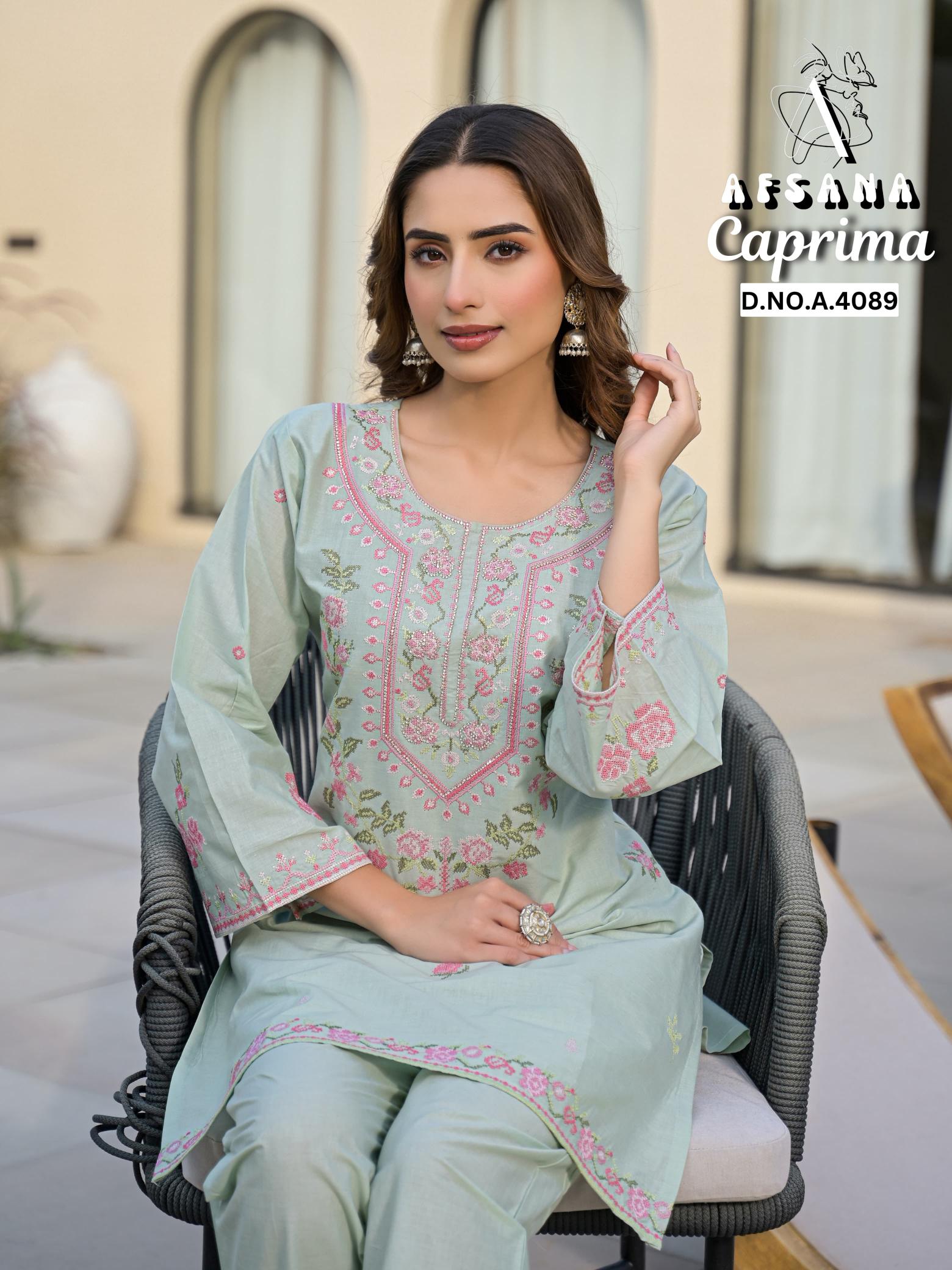 Afsana Caprima catalog salwar kameez wedding suits designs 2025 pakistani