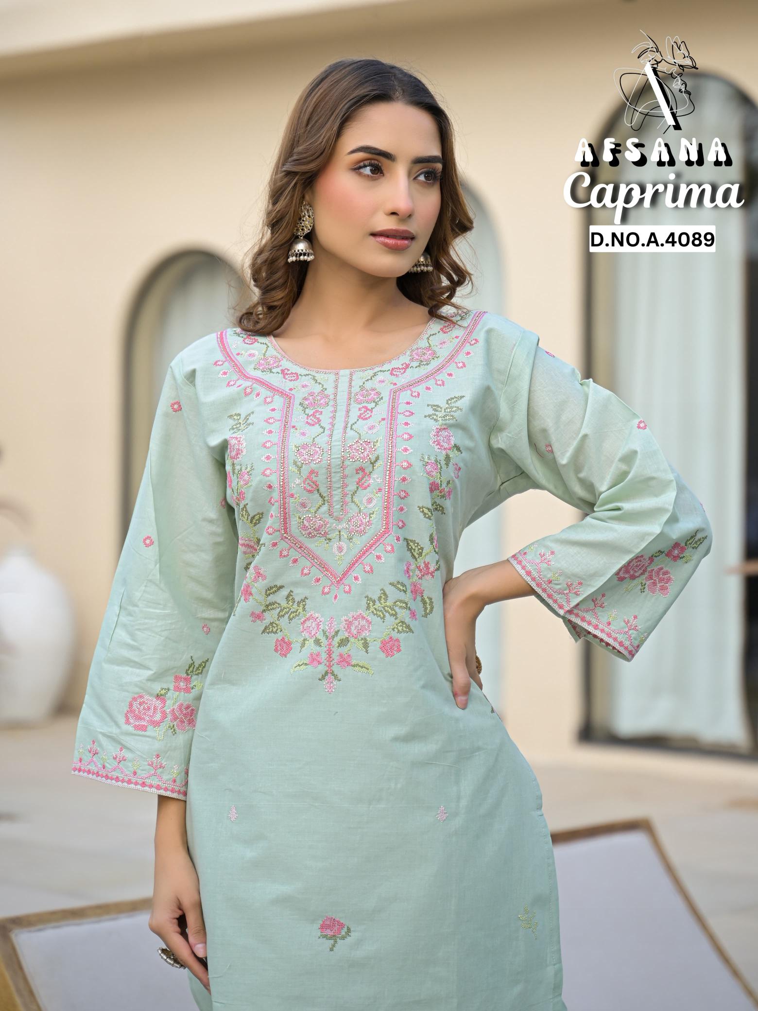 Afsana Caprima catalog salwar kameez wedding suits designs 2025 pakistani