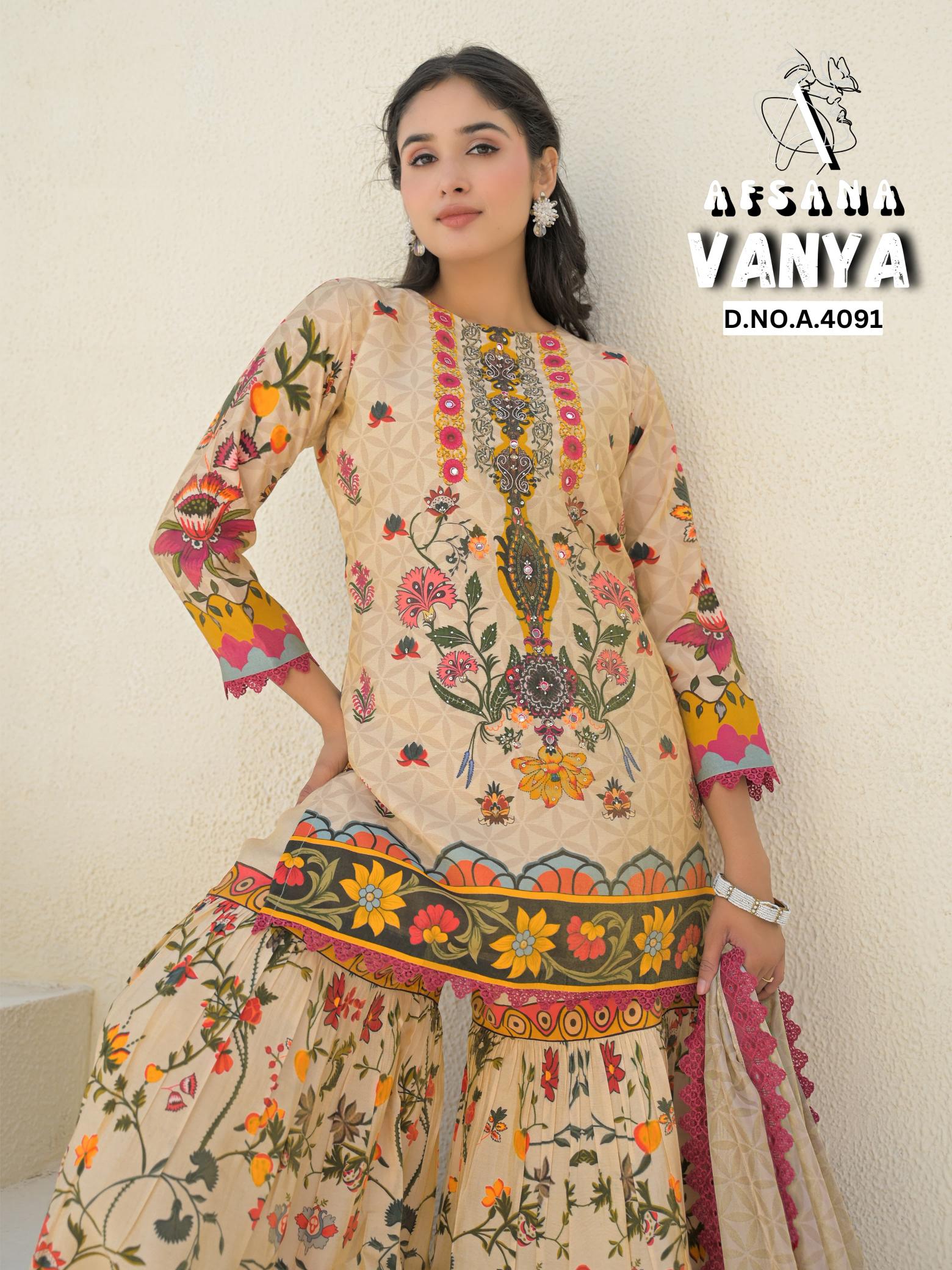 Afsana Vanya catalog readymade salwar kameez wholesaler surat