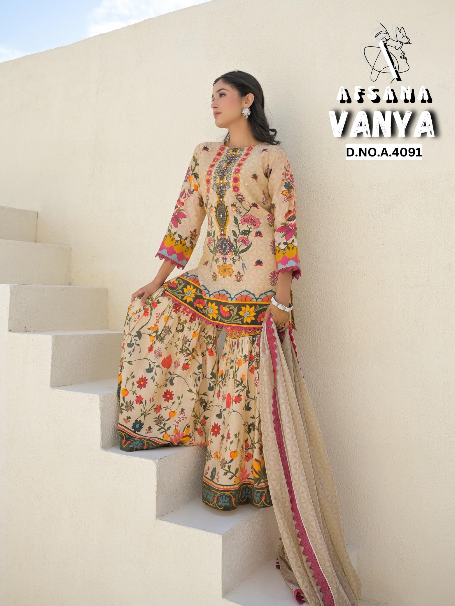 Afsana Vanya catalog readymade salwar kameez wholesaler surat