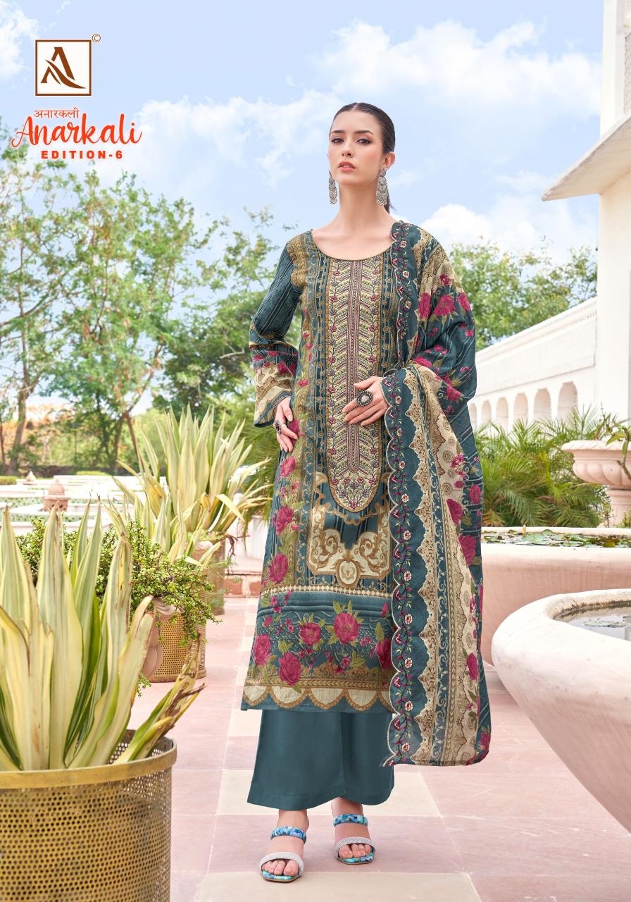 Alok Anarkali Vol 6 catalog wholesale ladies dress material suppliers in surat