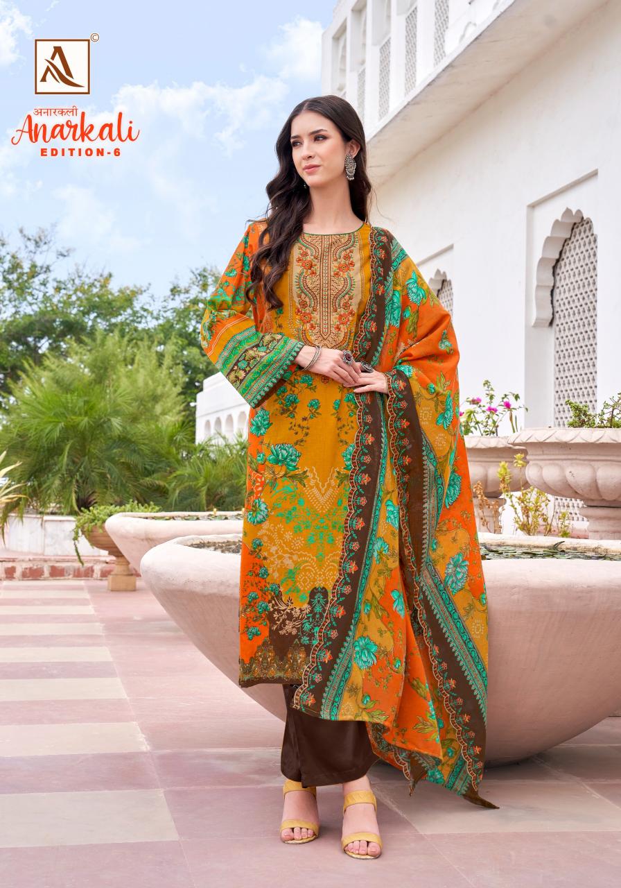 Alok Anarkali Vol 6 catalog wholesale ladies dress material suppliers in surat