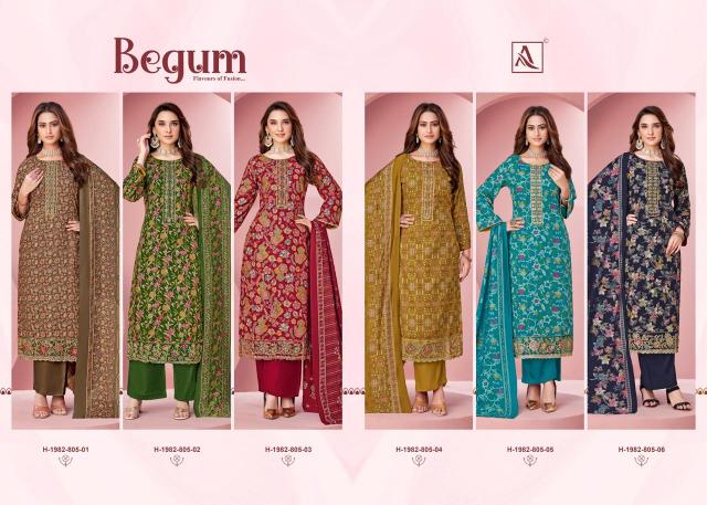Alok Begum catalog wholesale dress material online shopping